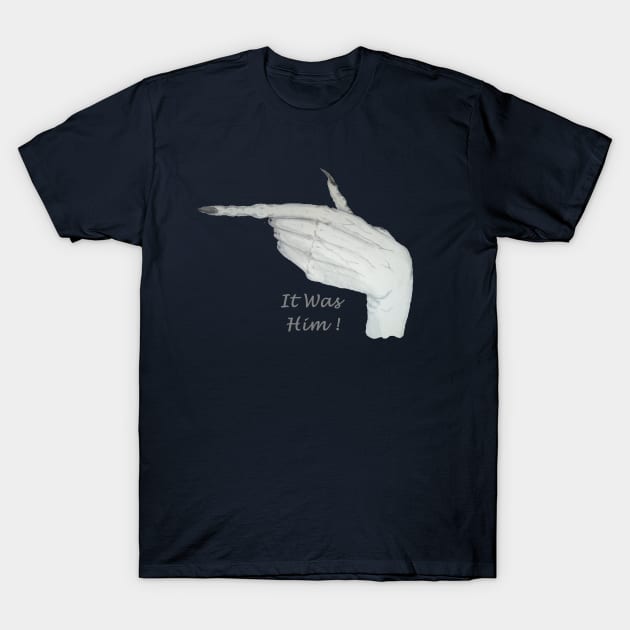 Pointing scary monster hand with long finger nails T-Shirt by pollywolly